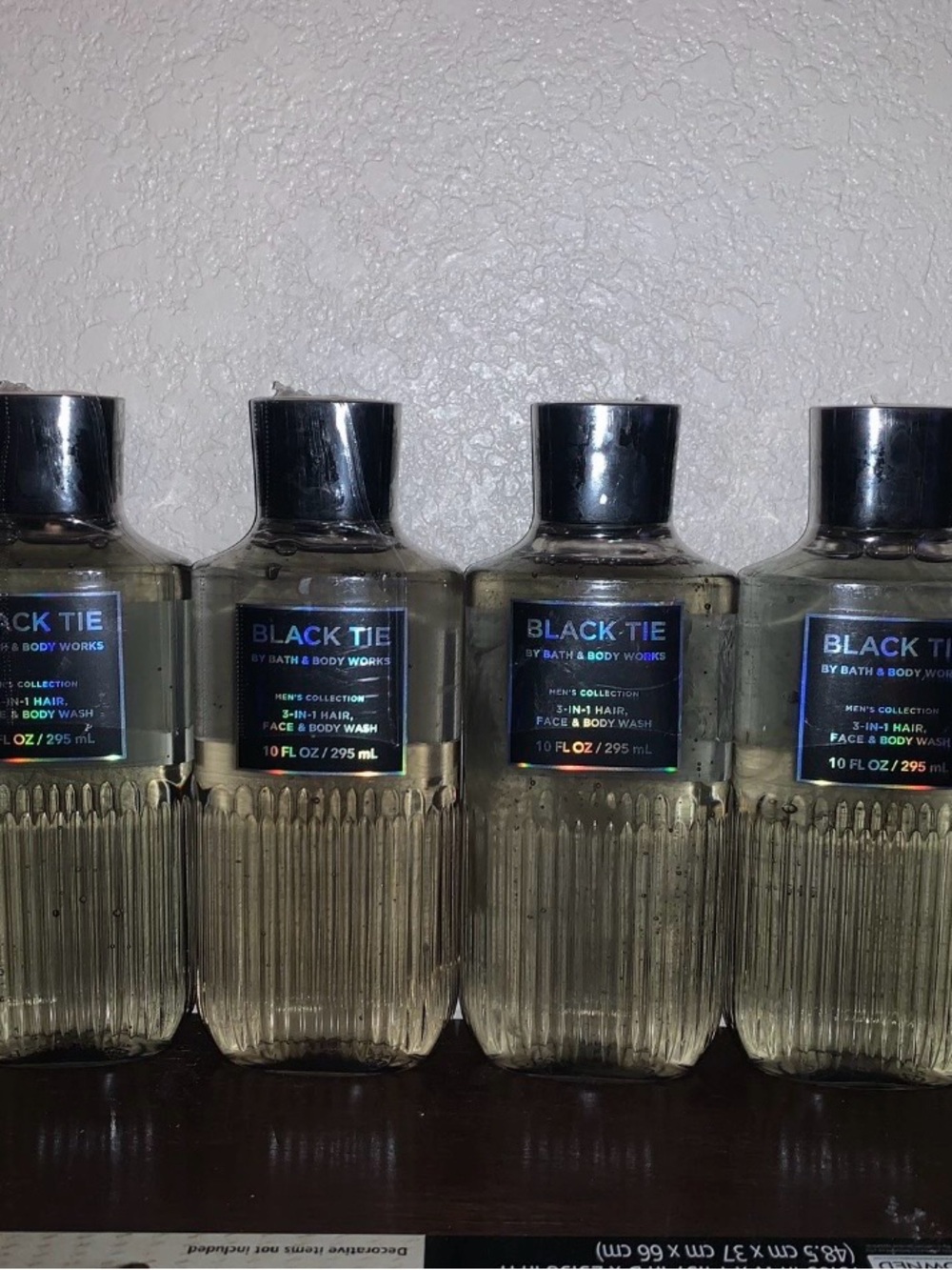 3Bath & Body Works Black Tie 3-in-1 Hair Face & Body Wash - Gray and Black